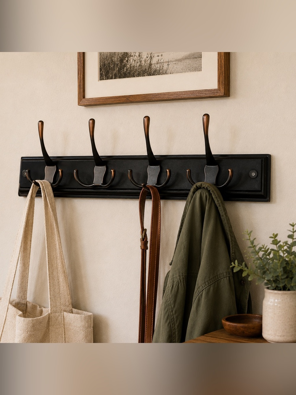 Coat Hooks - Wall Mounted Board